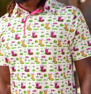 RSVLTS BREAKFAST BALLS® "SINK ‘EM & DRINK ‘EM" All-Day Polo Golf Men’s Medium